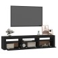 vidaXL Mueble de TV con luces LED negro 180x35x40 cm vidaXL Mueble de TV con luces LED negro 180x35x40 cm