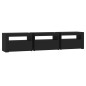 vidaXL Mueble de TV con luces LED negro 180x35x40 cm vidaXL Mueble de TV con luces LED negro 180x35x40 cm