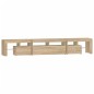 vidaXL Mueble de TV con luces LED roble Sonoma 230x36,5x40 cm