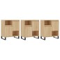 vidaXL Aparadores 3 uds madera contrachapada color roble sonoma vidaXL Aparadores 3 uds madera contrachapada color roble sonoma