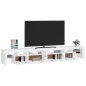 vidaXL Mueble de TV con luces LED blanco 260x36,5x40 cm vidaXL Mueble de TV con luces LED blanco 260x36,5x40 cm