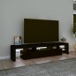 vidaXL Mueble de TV con luces LED Negro 200x36,5x40 cm vidaXL Mueble de TV con luces LED Negro 200x36,5x40 cm