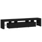 vidaXL Mueble de TV con luces LED Negro 200x36,5x40 cm vidaXL Mueble de TV con luces LED Negro 200x36,5x40 cm