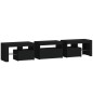 vidaXL Mueble de TV con luces LED Negro 200x36,5x40 cm vidaXL Mueble de TV con luces LED Negro 200x36,5x40 cm