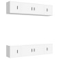 vidaXL Set de muebles para TV 6 piezas madera contrachapada blanco