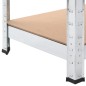 vidaXL Estanterías resistentes 5 niveles 3 uds contrachapada y acero vidaXL Estanterías resistentes 5 niveles 3 uds contrachapada y acero