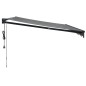 vidaXL Toldo retráctil automático gris antracita 4,5x3 m vidaXL Toldo retráctil automático gris antracita 4,5x3 m