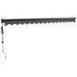 vidaXL Toldo retráctil automático gris antracita 4,5x3 m vidaXL Toldo retráctil automático gris antracita 4,5x3 m