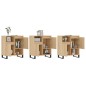 vidaXL Aparadores 3 uds madera contrachapada color roble sonoma vidaXL Aparadores 3 uds madera contrachapada color roble sonoma