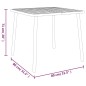 vidaXL Juego de comedor de jardín 3 piezas acero gris antracita vidaXL Juego de comedor de jardín 3 piezas acero gris antracita
