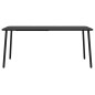 vidaXL Juego de comedor de jardín 7 piezas acero gris antracita