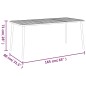 vidaXL Juego de comedor de jardín 7 piezas acero gris antracita