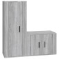 vidaXL Set de muebles para TV 2 pzas madera contrachapada gris Sonoma vidaXL Set de muebles para TV 2 pzas madera contrachapada gris Sonoma