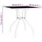 vidaXL Juego de comedor de jardín 5 piezas acero gris antracita vidaXL Juego de comedor de jardín 5 piezas acero gris antracita
