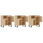 vidaXL Aparadores 3 uds madera contrachapada color roble sonoma vidaXL Aparadores 3 uds madera contrachapada color roble sonoma