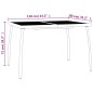 vidaXL Juego de comedor de jardín 5 piezas acero gris antracita vidaXL Juego de comedor de jardín 5 piezas acero gris antracita