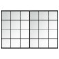 vidaXL Espejos de pared 2 uds metal negro 80x60 cm vidaXL Espejos de pared 2 uds metal negro 80x60 cm