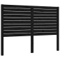 vidaXL Estructura cama de matrimonio con cabecero madera maciza negra vidaXL Estructura cama de matrimonio con cabecero madera maciza negra