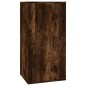 vidaXL Set de muebles de TV 8 pzas madera contrachapada roble ahumado