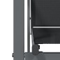 vidaXL Juego de comedor para jardín 9 piezas acero y textilene negro