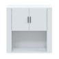 vidaXL Armario pared madera contrachapada blanco brillo 80x33x80 cm vidaXL Armario pared madera contrachapada blanco brillo 80x33x80 cm