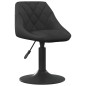 vidaXL Sillas de comedor giratorias 4 unidades terciopelo negro vidaXL Sillas de comedor giratorias 4 unidades terciopelo negro
