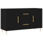 vidaXL Aparador de madera de ingeniería negro 100x36x60 cm vidaXL Aparador de madera de ingeniería negro 100x36x60 cm