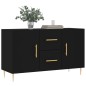 vidaXL Aparador de madera de ingeniería negro 100x36x60 cm vidaXL Aparador de madera de ingeniería negro 100x36x60 cm