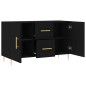 vidaXL Aparador de madera de ingeniería negro 100x36x60 cm vidaXL Aparador de madera de ingeniería negro 100x36x60 cm