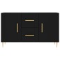 vidaXL Aparador de madera de ingeniería negro 100x36x60 cm vidaXL Aparador de madera de ingeniería negro 100x36x60 cm
