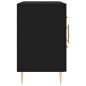 vidaXL Aparador de madera de ingeniería negro 100x36x60 cm vidaXL Aparador de madera de ingeniería negro 100x36x60 cm