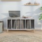 vidaXL Mueble discos madera contrachapada gris hormigón 100x38x48 cm