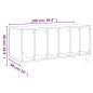 vidaXL Mueble discos madera contrachapada gris hormigón 100x38x48 cm