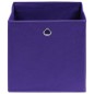 vidaXL Cajas de almacenaje 4 uds tela morado 32x32x32 cm vidaXL Cajas de almacenaje 4 uds tela morado 32x32x32 cm
