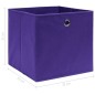 vidaXL Cajas de almacenaje 4 uds tela morado 32x32x32 cm vidaXL Cajas de almacenaje 4 uds tela morado 32x32x32 cm