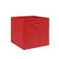 vidaXL Cajas de almacenaje 4 uds tela no tejida rojo 28x28x28 cm vidaXL Cajas de almacenaje 4 uds tela no tejida rojo 28x28x28 cm