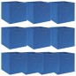 vidaXL Cajas de almacenaje 10 uds tela azul 32x32x32 cm vidaXL Cajas de almacenaje 10 uds tela azul 32x32x32 cm