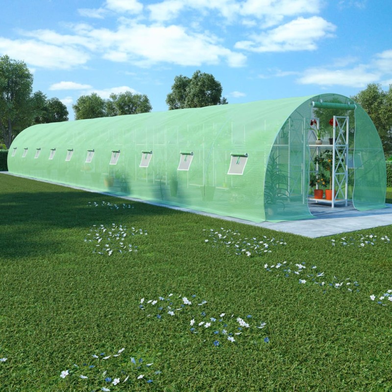 vidaXL Invernadero 45 m² 15x3x2 m