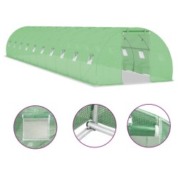 vidaXL Invernadero 45 m² 15x3x2 m