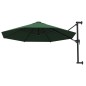 vidaXL Sombrilla de pared con barra de metal 300 cm verde vidaXL Sombrilla de pared con barra de metal 300 cm verde