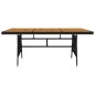 idaXL Juego de comedor de jardín 9 piezas ratán sintético negro idaXL Juego de comedor de jardín 9 piezas ratán sintético negro