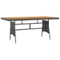 vidaXL Juego de comedor de jardín 9 piezas ratán sintético gris