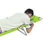 vidaXL Tumbona plegable de acero y cojín de cabeza acero verde manzana vidaXL Tumbona plegable de acero y cojín de cabeza acero verde manzana