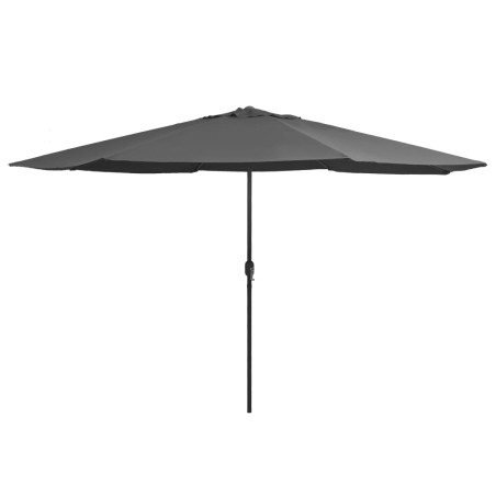 vidaXL Sombrilla de jardín con palo de metal gris antracita 400 cm