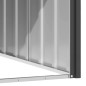 vidaXL Casa de perro acero galvanizado antracita 116,5x103x81,5 cm