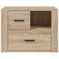 vidaXL Mesita de noche madera contrachapada roble sonoma 60x36x45 cm vidaXL Mesita de noche madera contrachapada roble sonoma 60x36x45 cm