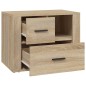 vidaXL Mesita de noche madera contrachapada roble sonoma 60x36x45 cm vidaXL Mesita de noche madera contrachapada roble sonoma 60x36x45 cm