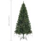 vidaXL Árbol de Navidad artificial iluminado con luces y piñas 180 cm vidaXL Árbol de Navidad artificial iluminado con luces y piñas 180 cm