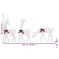 vidaXL Renos de Navidad 6 piezas de malla blanca fría blanca vidaXL Renos de Navidad 6 piezas de malla blanca fría blanca