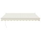 vidaXL Toldo retráctil aluminio y tela color crema 3x2,5 m vidaXL Toldo retráctil aluminio y tela color crema 3x2,5 m